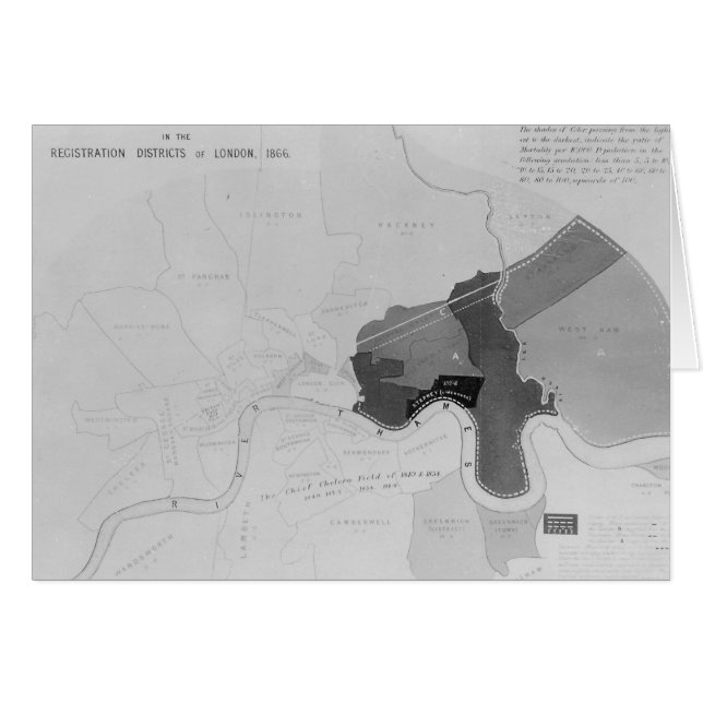 死の配分を示す地図 (正面横)