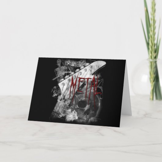 死の金属のギター カード (正面)