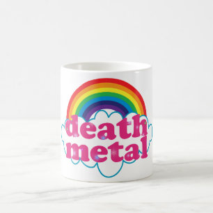 死の金属の虹のデザイン コーヒーマグカップ