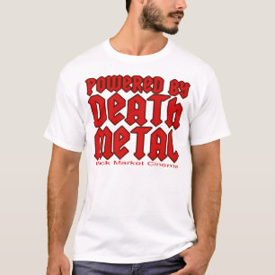 死の金属音楽によって動力を与えられる人メンズ Tシャツ