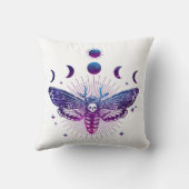 死の頭の蛾のオカルト クッション (裏面)