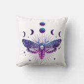 死の頭の蛾のオカルト クッション (正面)