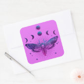 死の頭の蛾のオカルト スクエアシール (封筒)