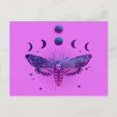 死の頭の蛾のオカルト ポストカード (正面)