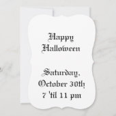 死の頭の蛾のパターン 招待状 (裏面)