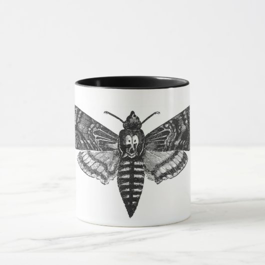 死の頭部のガのマグ マグカップ (中央)