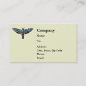 死の頭部のガ、別名スフィンクスのatropoのガ 名刺 (裏面)