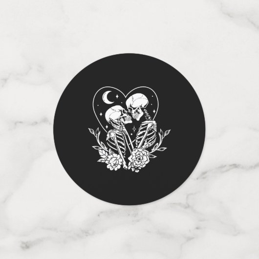 死の骸骨とバラまで愛結婚者 コンフェッティ (スモール正面)