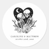 死の骸骨とバラまで愛結婚者 ラウンドシール (正面)