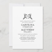 死の骸骨とバラまで愛結婚者 招待状 (正面)