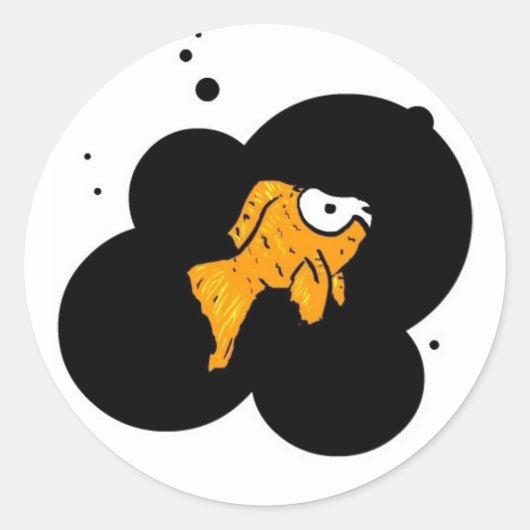 死の魚 ラウンドシール (正面)