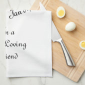 死の鷹の頭モノグラム キッチンタオル (四つ折り)