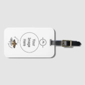 死の鷹の頭モノグラム ラゲッジタグ (正面横)