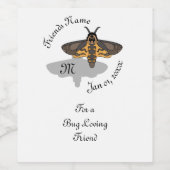 死の鷹の頭モノグラム ワインラベル (シングルラベル)