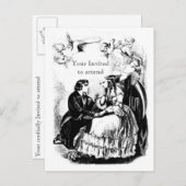 死のhathチャームの招待状の郵便はがき インビテーションポストカード (正面/裏面)