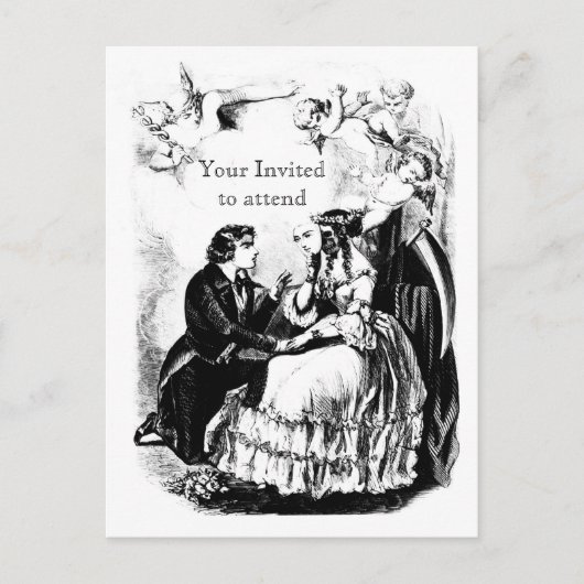 死のhathチャームの招待状の郵便はがき インビテーションポストカード (正面)