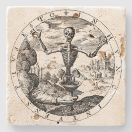 死はサレムの石造りのコースターに来ます ストーンコースター