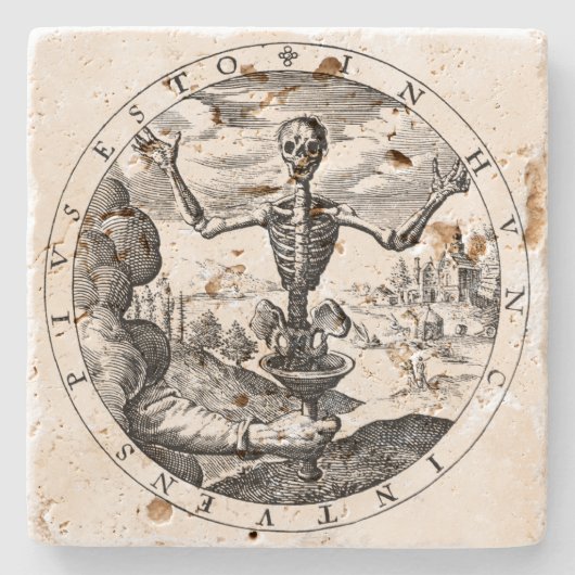 死はサレムの石造りのコースターに来ます ストーンコースター (正面)