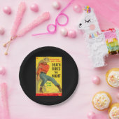 死はナイトウェスタンの本のカバーに乗る ペーパープレート (パーティー)