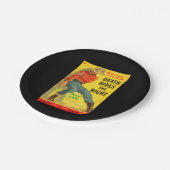 死はナイトウェスタンの本のカバーに乗る ペーパープレート (アングル)