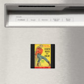 死はナイトウェスタンの本のカバーに乗る マグネット (インサイチュ (食洗機))