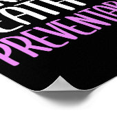 死は予防可能な紫のリボン認識度 ポスター (角)