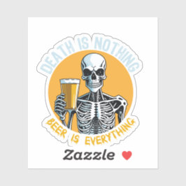 死は何でもないビールは夢想だ シール