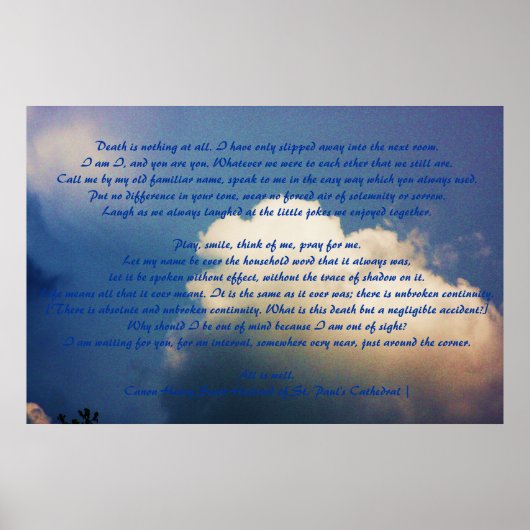 死は何でもない….. ポスター (正面)