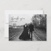 死は我々の結婚サンキューカード 招待状 (正面)