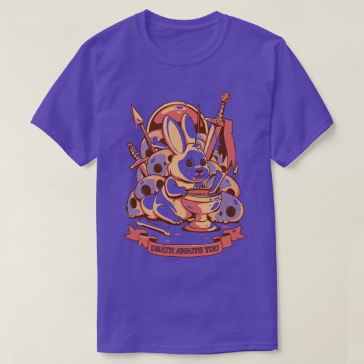 死は汝を待つ Tシャツ (デザイン正面)