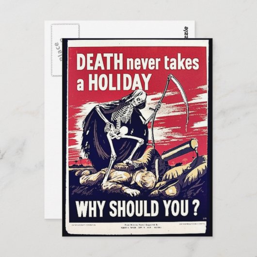 死は決して休暇を取らない ポストカード (正面/裏面)