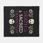 死は神聖な変遷ナースドゥラ フリースブランケット (正面(横))