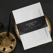 死は私たち部分的ハロウィーンゴシック結婚ズブラック 招待状ベリーバンド