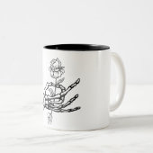 死は自然で温かい飲み物のマグ ツートーンマグカップ (正面右)