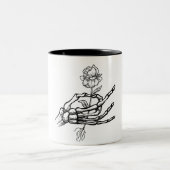 死は自然で温かい飲み物のマグ ツートーンマグカップ (中央)