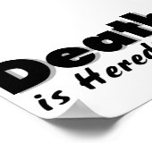 死は遺伝である ポスター (角)