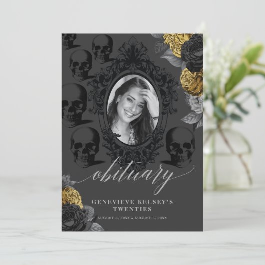 『死は青春の死』 招待状 (スタンド正面)