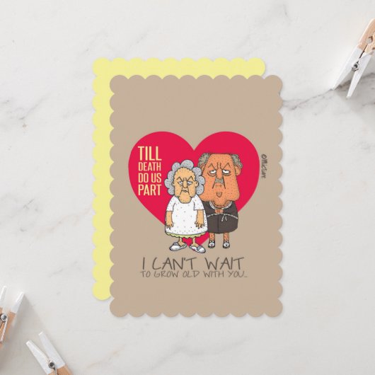 死まで私達を一部のおもしろいなカップル愛漫画して下さい カード (正面/裏面インサイチュ)