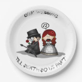 死まで私達を部分して下さい ペーパープレート (正面)