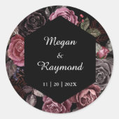 死まで |ブラック・ゴシック・ダーク・フローラ結婚ズ ラウンドシール (正面)