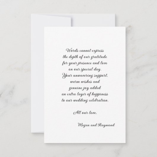 死まで | Gothic Blackバラ棺ありがとう サンキューカード (裏面)