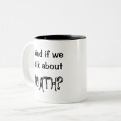 死もしについて話しても?マグ ツートーンマグカップ (正面左)