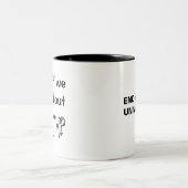 死もしについて話しても？マグ ツートーンマグカップ (中央)