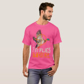 死もしぬアヒルおもしろい狩り Tシャツ (正面フル)