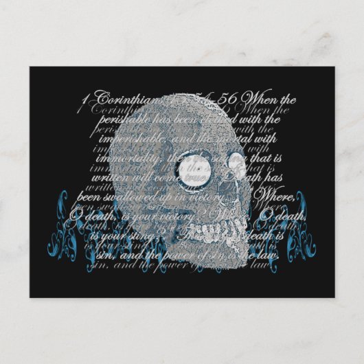 死よ刺しは何処だ?1コル15:54-56 ポストカード (正面)