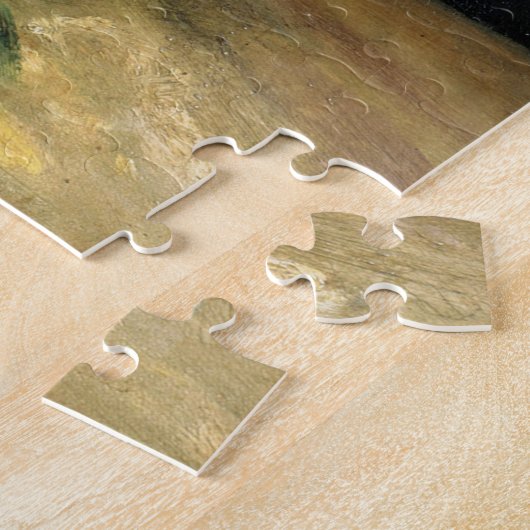 死をバイオリン弾きとして描いたセルフポートレート(byベックリン) ジグソーパズル (側面)