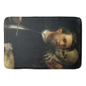 死をバイオリン弾きとして描いたセルフポートレート（byベックリン） バスマット (正面)