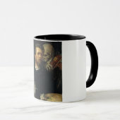 死をバイオリン弾きとして描いたセルフポートレート(byベックリン) マグカップ (正面右)