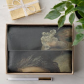 死をバイオリン弾きとして描いたセルフポートレート(byベックリン) 薄葉紙 (ギフト)