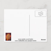 死を受け入れる カラフルな幾何学アート ポストカード (裏面)